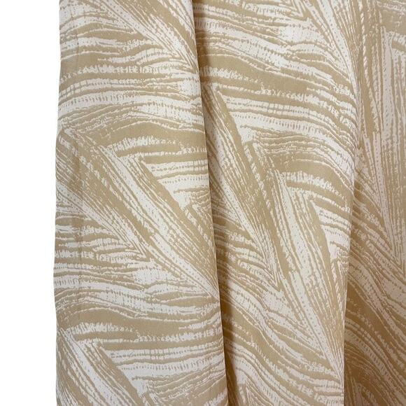 BCBG Paris Womens Tan Side Zip Flare Flutter Fairy Chiffon Knee Length Skirt 10 - Picture 12 of 16